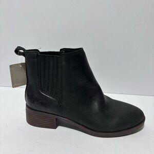 Lucky Brand Women’s Pelerton Black Leather Booties, Size 7.5 M
